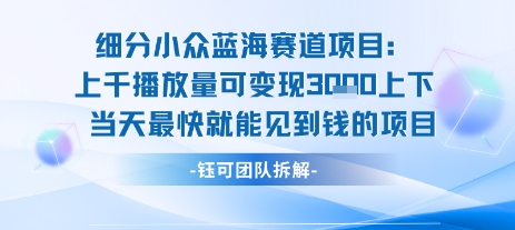 小众蓝海赛道项目:当天变现1k+适合新手操作 +适合长期玩创客联盟总站-闲云创业网-老谢轻创网-中创网-福缘网-冒泡网-资源之家-魔方项目库创客联盟总站