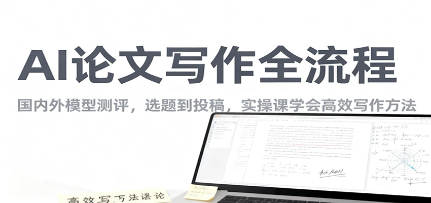 AI论文写作全流程，国内外模型测评，选题到投稿，实操课学高效写作方法创客联盟总站-闲云创业网-老谢轻创网-中创网-福缘网-冒泡网-资源之家-魔方项目库创客联盟总站