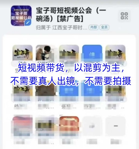 宝子哥头部团队短视频带货，以混剪为主，不需要真人出镜，不需要拍摄【更新11月】创客联盟总站-闲云创业网-老谢轻创网-中创网-福缘网-冒泡网-资源之家-魔方项目库创客联盟总站