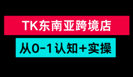 TikTok东南亚跨境从0-1认知实操课创客联盟总站-闲云创业网-老谢轻创网-中创网-福缘网-冒泡网-资源之家-魔方项目库创客联盟总站