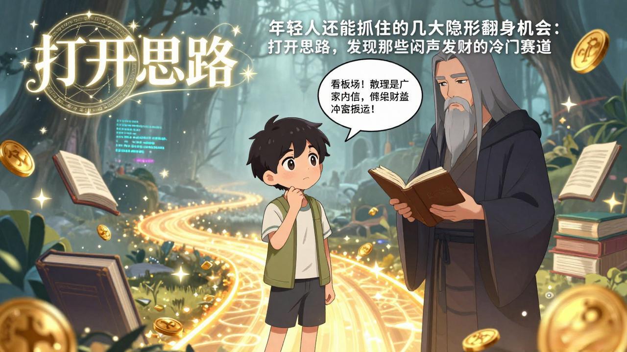 付费文1+2：年轻人还能抓住的几大隐形翻身机会：打开思路，发现那些闷声发财的冷门赛道创客联盟总站-闲云创业网-老谢轻创网-中创网-福缘网-冒泡网-资源之家-魔方项目库创客联盟总站