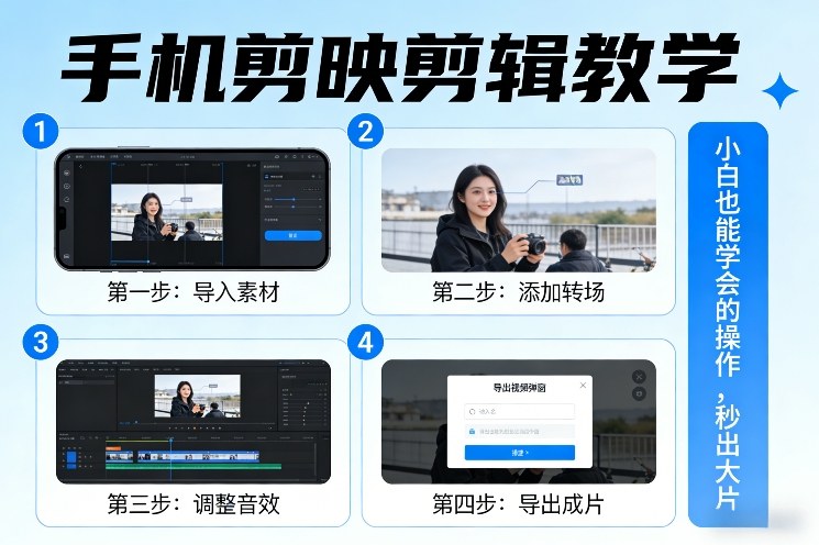 手机剪映剪辑教学，小白也能学会的操作，秒出大片创客联盟总站-闲云创业网-老谢轻创网-中创网-福缘网-冒泡网-资源之家-魔方项目库创客联盟总站