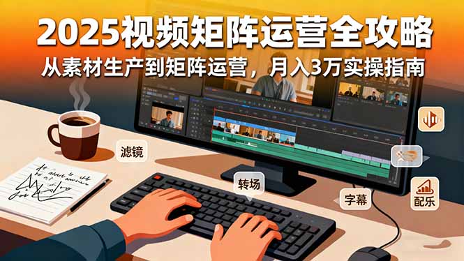 2025短视频矩阵运营全攻略:从素材生产到矩阵运营,月入3万实操指南创客联盟总站-闲云创业网-老谢轻创网-中创网-福缘网-冒泡网-资源之家-魔方项目库创客联盟总站