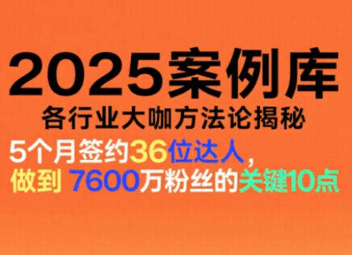 2025案例库，收录各行业大咖的方法论，各行业大咖方法论揭秘创客联盟总站-闲云创业网-老谢轻创网-中创网-福缘网-冒泡网-资源之家-魔方项目库创客联盟总站