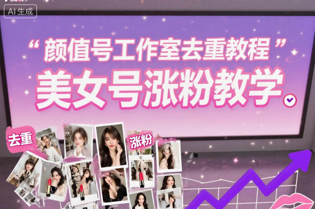 颜值号工作室去重教程，美女号涨粉教学创客联盟总站-闲云创业网-老谢轻创网-中创网-福缘网-冒泡网-资源之家-魔方项目库创客联盟总站
