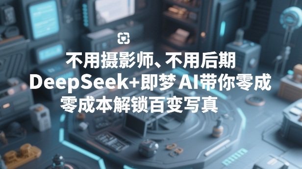 不用摄影师、不用后期，DeepSeek+即梦AI带你零成本解锁百变写真！创客联盟总站-闲云创业网-老谢轻创网-中创网-福缘网-冒泡网-资源之家-魔方项目库创客联盟总站