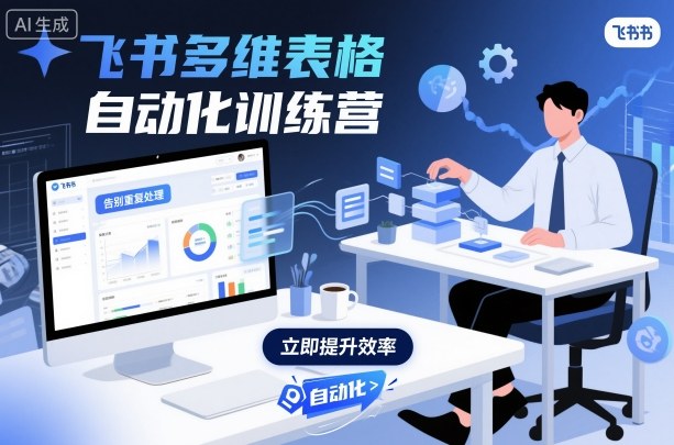 飞书多维表格自动化训练营，手把手教你告别重复处理，用多维表格开启高效办公新模式创客联盟总站-闲云创业网-老谢轻创网-中创网-福缘网-冒泡网-资源之家-魔方项目库创客联盟总站