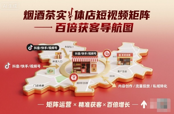烟酒茶实体店短视频矩阵百倍获客导航图创客联盟总站-闲云创业网-老谢轻创网-中创网-福缘网-冒泡网-资源之家-魔方项目库创客联盟总站