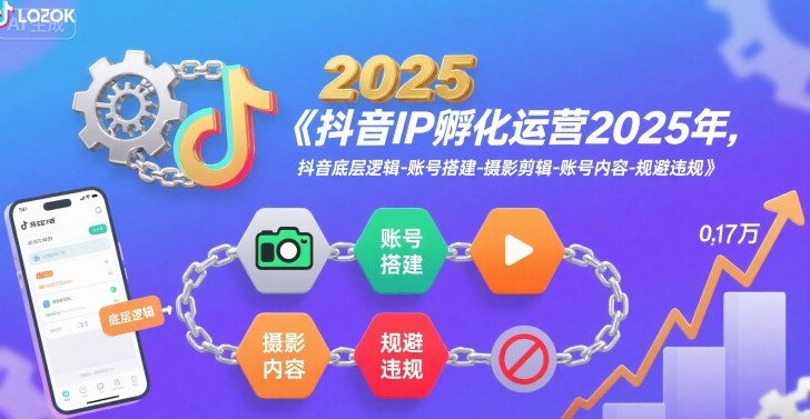 抖音IP孵化运营2025年,抖音底层逻辑-账号搭建-摄影剪辑-账号内容-规避违规创客联盟总站-闲云创业网-老谢轻创网-中创网-福缘网-冒泡网-资源之家-魔方项目库创客联盟总站