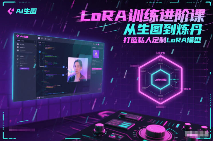 LoRA训练进阶课，从生图到炼丹，打造私人定制LoRA模型创客联盟总站-闲云创业网-老谢轻创网-中创网-福缘网-冒泡网-资源之家-魔方项目库创客联盟总站