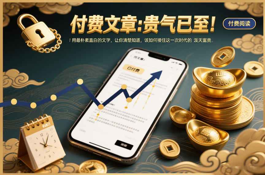 付费文章:贵气已至!用最朴素直白的文字,让你清楚知道,该如何接住这一次时代的泼天富贵创客联盟总站-闲云创业网-老谢轻创网-中创网-福缘网-冒泡网-资源之家-魔方项目库创客联盟总站