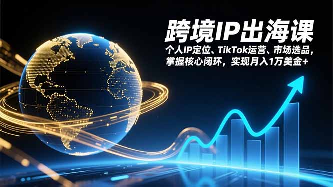 跨境IP出海课，个人IP定位、TikTok运营、市场选品，掌握核心闭环，实现月入1万美金+创客联盟总站-闲云创业网-老谢轻创网-中创网-福缘网-冒泡网-资源之家-魔方项目库创客联盟总站