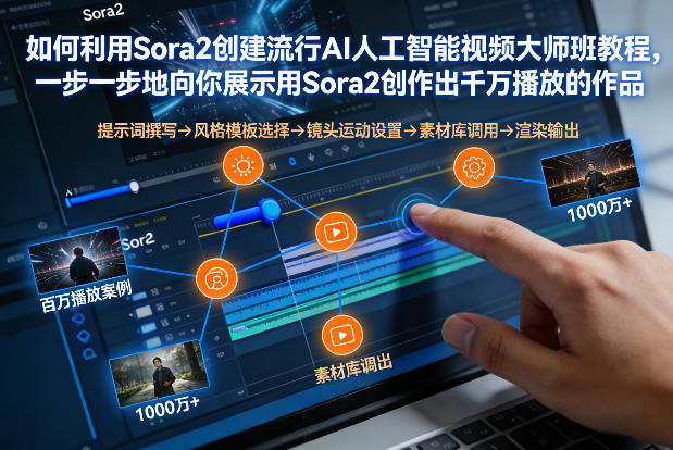 如何利用Sora2创建流行AI人工智能视频大师班，一步一步地向你展示用Sora2创作出千万播放的作品创客联盟总站-闲云创业网-老谢轻创网-中创网-福缘网-冒泡网-资源之家-魔方项目库创客联盟总站
