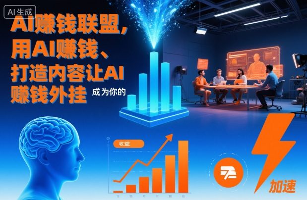 AI賺钱联盟，用AI賺钱、打造内容让AI成为你的賺钱外挂创客联盟总站-闲云创业网-老谢轻创网-中创网-福缘网-冒泡网-资源之家-魔方项目库创客联盟总站