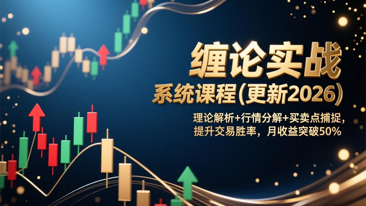 缠论实战系统课程(更新2026创客联盟总站-闲云创业网-老谢轻创网-中创网-福缘网-冒泡网-资源之家-魔方项目库创客联盟总站