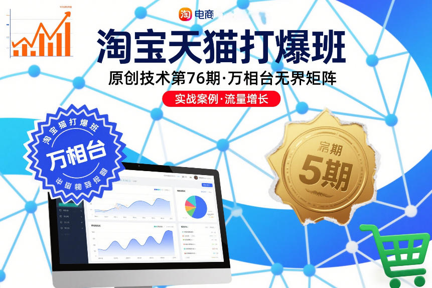 淘宝天猫打爆班原创技术第76期，万相台无界矩阵创客联盟总站-闲云创业网-老谢轻创网-中创网-福缘网-冒泡网-资源之家-魔方项目库创客联盟总站