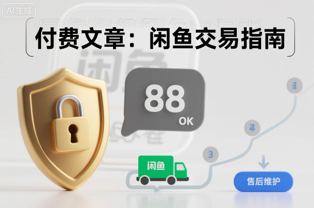付费文章：闲鱼交易指南，怎么才能降低被坑被马扁的概率创客联盟总站-闲云创业网-老谢轻创网-中创网-福缘网-冒泡网-资源之家-魔方项目库创客联盟总站