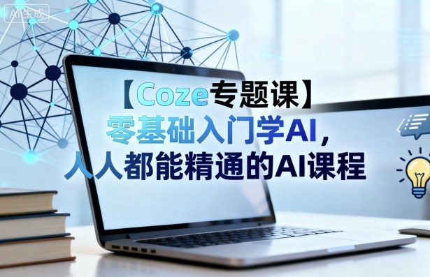 【Coze专题课】零基础入门学AI，人人都能精通的AI课程创客联盟总站-闲云创业网-老谢轻创网-中创网-福缘网-冒泡网-资源之家-魔方项目库创客联盟总站