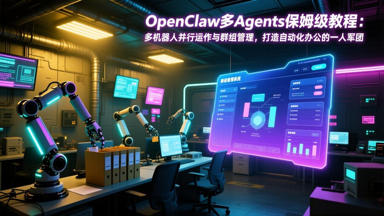 OpenClaw多Agents保姆级教程：多机器人并行运作与群组管理，打造自动化办公的一人军团创客联盟总站-闲云创业网-老谢轻创网-中创网-福缘网-冒泡网-资源之家-魔方项目库创客联盟总站