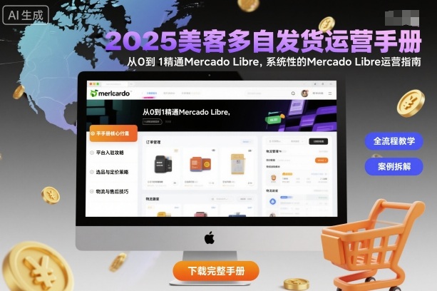 2025美客多自发货运营手册:从0到1精通Mercado Libre,系统性的Mercado Libre运营指南创客联盟总站-闲云创业网-老谢轻创网-中创网-福缘网-冒泡网-资源之家-魔方项目库创客联盟总站