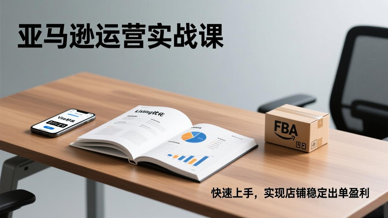亚马逊运营实战课，Listing优化、Vine秒杀、FBA发货，快速上手，实现店铺稳定出单盈利创客联盟总站-闲云创业网-老谢轻创网-中创网-福缘网-冒泡网-资源之家-魔方项目库创客联盟总站