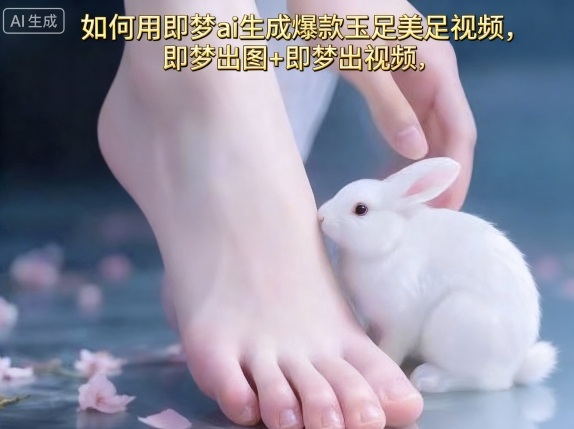 如何用即梦ai生成爆款玉足美足视频，即梦出图+即梦出视频，快速涨粉创客联盟总站-闲云创业网-老谢轻创网-中创网-福缘网-冒泡网-资源之家-魔方项目库创客联盟总站