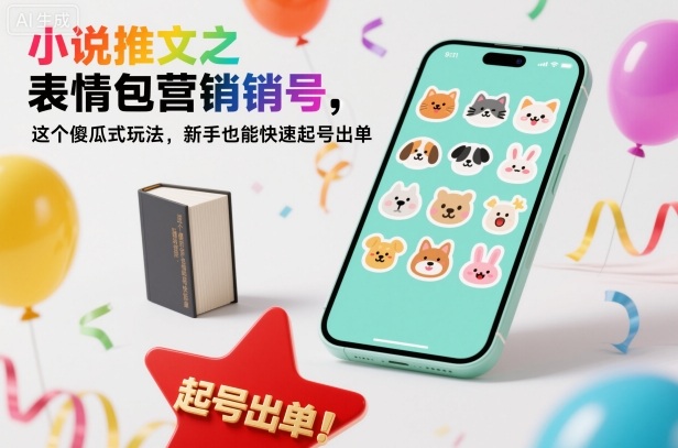 小说推文之表情包营销号，这个傻瓜式玩法，新手也能快速起号出单创客联盟总站-闲云创业网-老谢轻创网-中创网-福缘网-冒泡网-资源之家-魔方项目库创客联盟总站