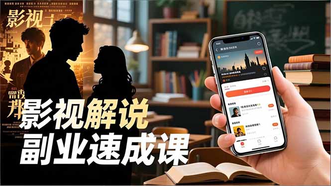 Tk影视解说副业速成课，软件安装、全流程实操、爆款预设，新手两周变现创客联盟总站-闲云创业网-老谢轻创网-中创网-福缘网-冒泡网-资源之家-魔方项目库创客联盟总站