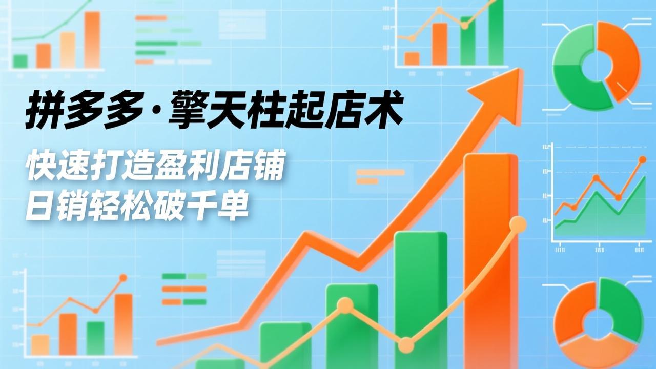 拼多多·擎天柱起店术，爆流布局、利润起飞、不断流，快速打造盈利店铺，日销破千单(更新创客联盟总站-闲云创业网-老谢轻创网-中创网-福缘网-冒泡网-资源之家-魔方项目库创客联盟总站