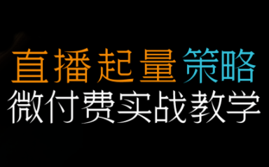 半野老师·直播带货起量与微付费必学课视频号创客联盟总站-闲云创业网-老谢轻创网-中创网-福缘网-冒泡网-资源之家-魔方项目库创客联盟总站