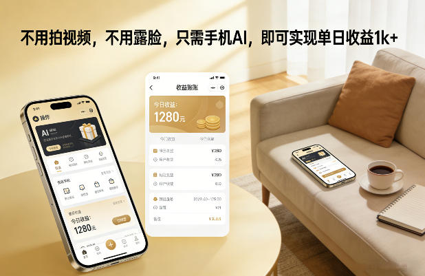 不用拍视频，不用露脸，只需手机AI，即可实现单日收益1k+【揭秘】创客联盟总站-闲云创业网-老谢轻创网-中创网-福缘网-冒泡网-资源之家-魔方项目库创客联盟总站