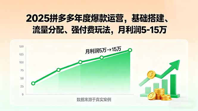 2025拼多多年度爆款运营，基础搭建、流量分配、强付费玩法，月利润5-15万创客联盟总站-闲云创业网-老谢轻创网-中创网-福缘网-冒泡网-资源之家-魔方项目库创客联盟总站