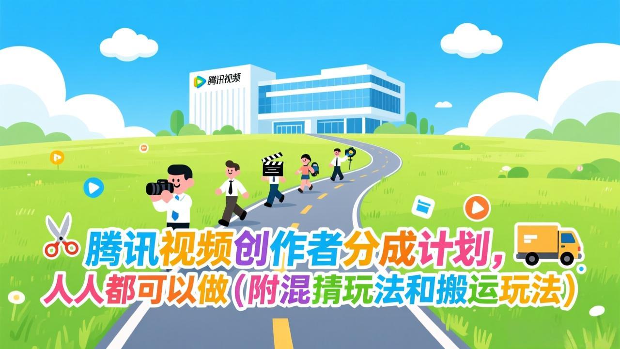 腾讯视频创作者分成计划，人人都可以做(附混剪玩法和搬运玩法创客联盟总站-闲云创业网-老谢轻创网-中创网-福缘网-冒泡网-资源之家-魔方项目库创客联盟总站