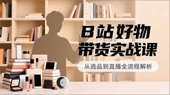 B站好物带货实战课，账号定位、选品拍摄、运营变现，全流程教学，实现UP主月入过万创客联盟总站-闲云创业网-老谢轻创网-中创网-福缘网-冒泡网-资源之家-魔方项目库创客联盟总站