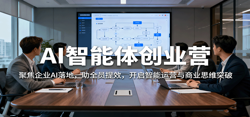 AI智能体创业营:聚焦企业AI落地,助全员提效,开启智能运营与商业思维突破创客联盟总站-闲云创业网-老谢轻创网-中创网-福缘网-冒泡网-资源之家-魔方项目库创客联盟总站