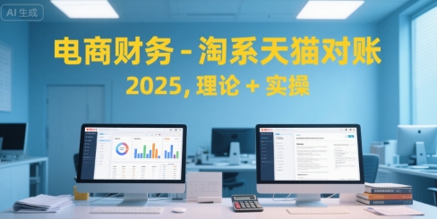 电商财务-淘系天猫对账2025，理论+实操创客联盟总站-闲云创业网-老谢轻创网-中创网-福缘网-冒泡网-资源之家-魔方项目库创客联盟总站