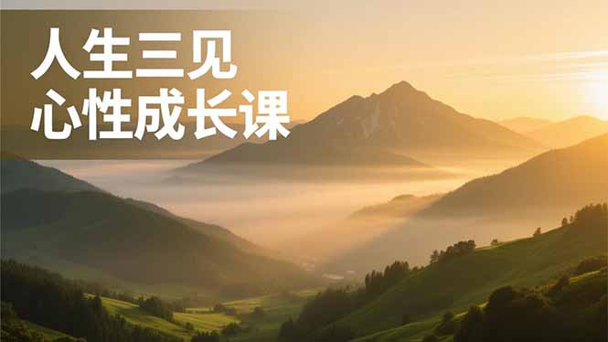 人生三见心性成长课,见天地众生自己,搞透人性安顿身心,活出清晰自我,内在富足无价创客联盟总站-闲云创业网-老谢轻创网-中创网-福缘网-冒泡网-资源之家-魔方项目库创客联盟总站