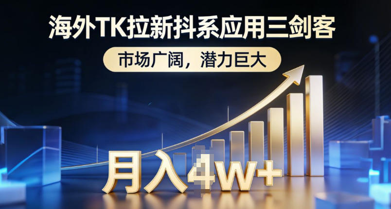 海外TK拉新抖系应用三剑客,市场广阔,潜力巨大,月入1w+创客联盟总站-闲云创业网-老谢轻创网-中创网-福缘网-冒泡网-资源之家-魔方项目库创客联盟总站