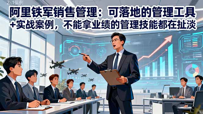 阿里铁军销售管理：可落地的管理工具+实战案例，不能拿业绩的管理都在扯淡创客联盟总站-闲云创业网-老谢轻创网-中创网-福缘网-冒泡网-资源之家-魔方项目库创客联盟总站