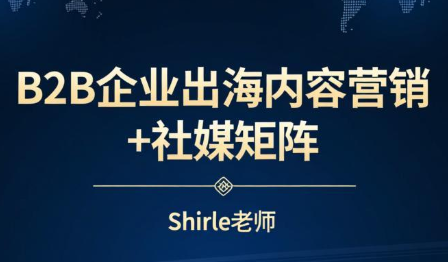 shirle老师·B2B企业出海内容营销+社媒矩阵创客联盟总站-闲云创业网-老谢轻创网-中创网-福缘网-冒泡网-资源之家-魔方项目库创客联盟总站