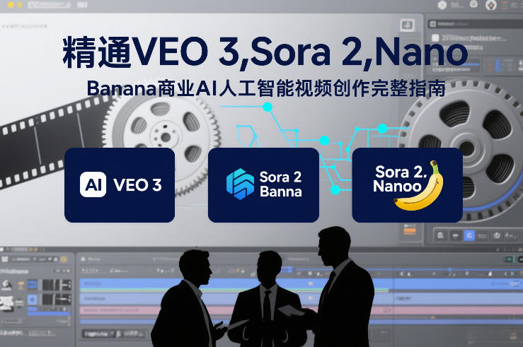 精通VEO 3,Sora 2,Nano Banana商业AI人工智能视频创作完整指南创客联盟总站-闲云创业网-老谢轻创网-中创网-福缘网-冒泡网-资源之家-魔方项目库创客联盟总站