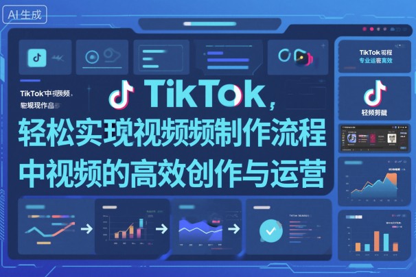 TikTok中视频制做流程,轻松实现Tk中视频的高效创作与运营创客联盟总站-闲云创业网-老谢轻创网-中创网-福缘网-冒泡网-资源之家-魔方项目库创客联盟总站