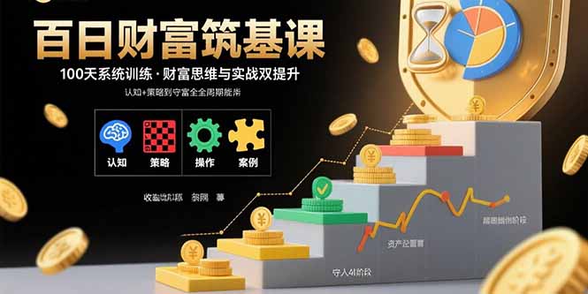 百日财富筑基课：认知+策略+实操+案例拆解 实现从创富到守富全周期能力创客联盟总站-闲云创业网-老谢轻创网-中创网-福缘网-冒泡网-资源之家-魔方项目库创客联盟总站