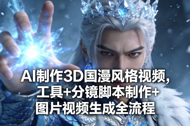 AI制作3D国漫风格视频，工具+分镜脚本制作+图片视频生成全流程创客联盟总站-闲云创业网-老谢轻创网-中创网-福缘网-冒泡网-资源之家-魔方项目库创客联盟总站