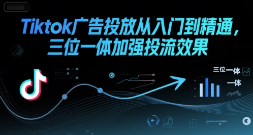 Tiktok广告投放从入门到精通，三位一体加强投流效果创客联盟总站-闲云创业网-老谢轻创网-中创网-福缘网-冒泡网-资源之家-魔方项目库创客联盟总站
