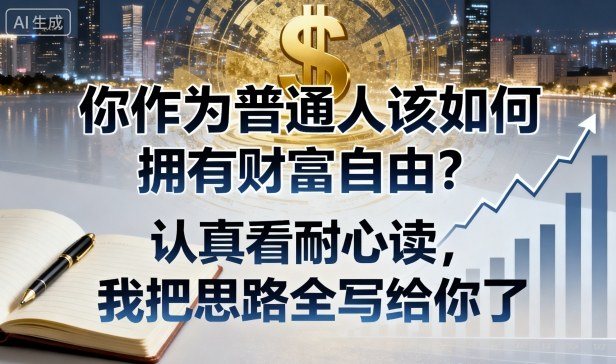 付费文章：你作为普通人该如何拥有财富自由？认真看耐心读，我把思路全写给你了创客联盟总站-闲云创业网-老谢轻创网-中创网-福缘网-冒泡网-资源之家-魔方项目库创客联盟总站