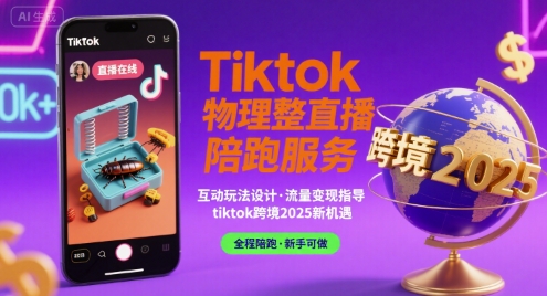 Tiktok物理整蛊直播陪跑服务-tiktok跨境2025创客联盟总站-闲云创业网-老谢轻创网-中创网-福缘网-冒泡网-资源之家-魔方项目库创客联盟总站