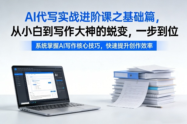 AI代写实战进阶课之基础篇，从小白到写作大神的蜕变，一步到位【揭秘】创客联盟总站-闲云创业网-老谢轻创网-中创网-福缘网-冒泡网-资源之家-魔方项目库创客联盟总站