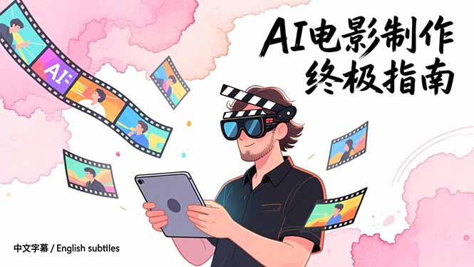 AI电影制作终极指南：从创意到成片，系统掌握智能影视全流程实战课(中英字幕创客联盟总站-闲云创业网-老谢轻创网-中创网-福缘网-冒泡网-资源之家-魔方项目库创客联盟总站
