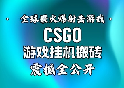 【年底大揭秘】基于全球最火爆的射击CSGO游戏挂G搬砖,日入5张+,震撼公开创客联盟总站-闲云创业网-老谢轻创网-中创网-福缘网-冒泡网-资源之家-魔方项目库创客联盟总站